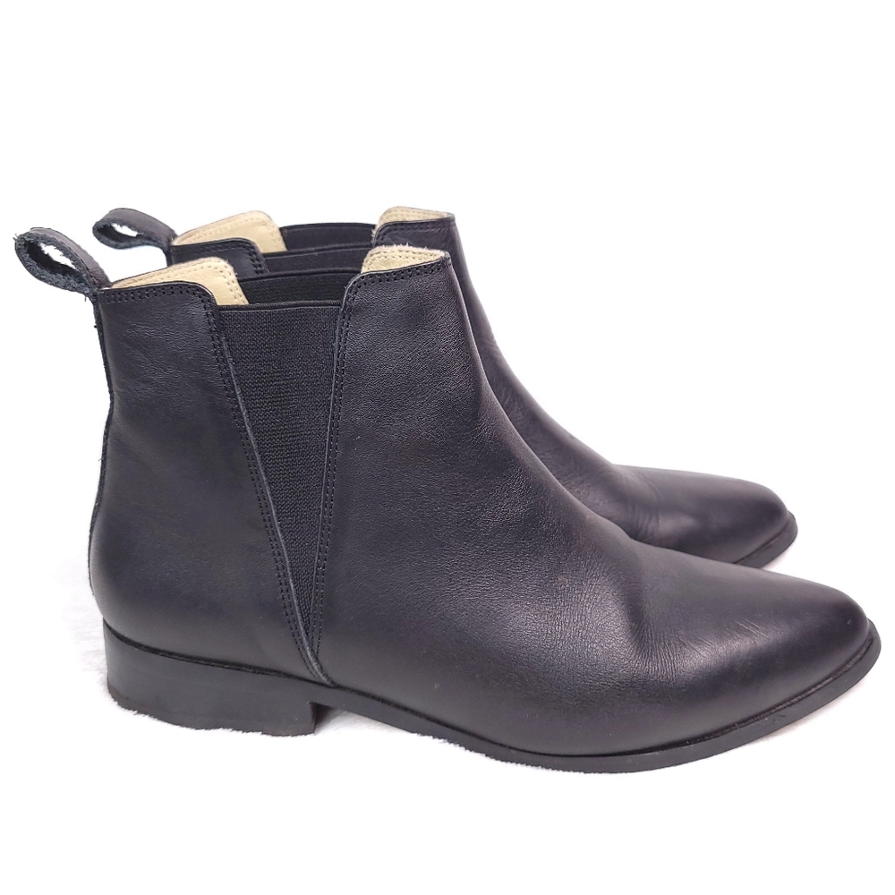 Nisolo Eva Everyday Commuter Black Leather Chelsea Boot 7.5